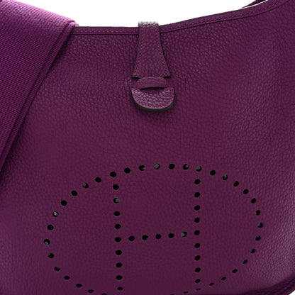 Hermes Taurillon Clemence Evelyne III PM Anemone 8 of 11