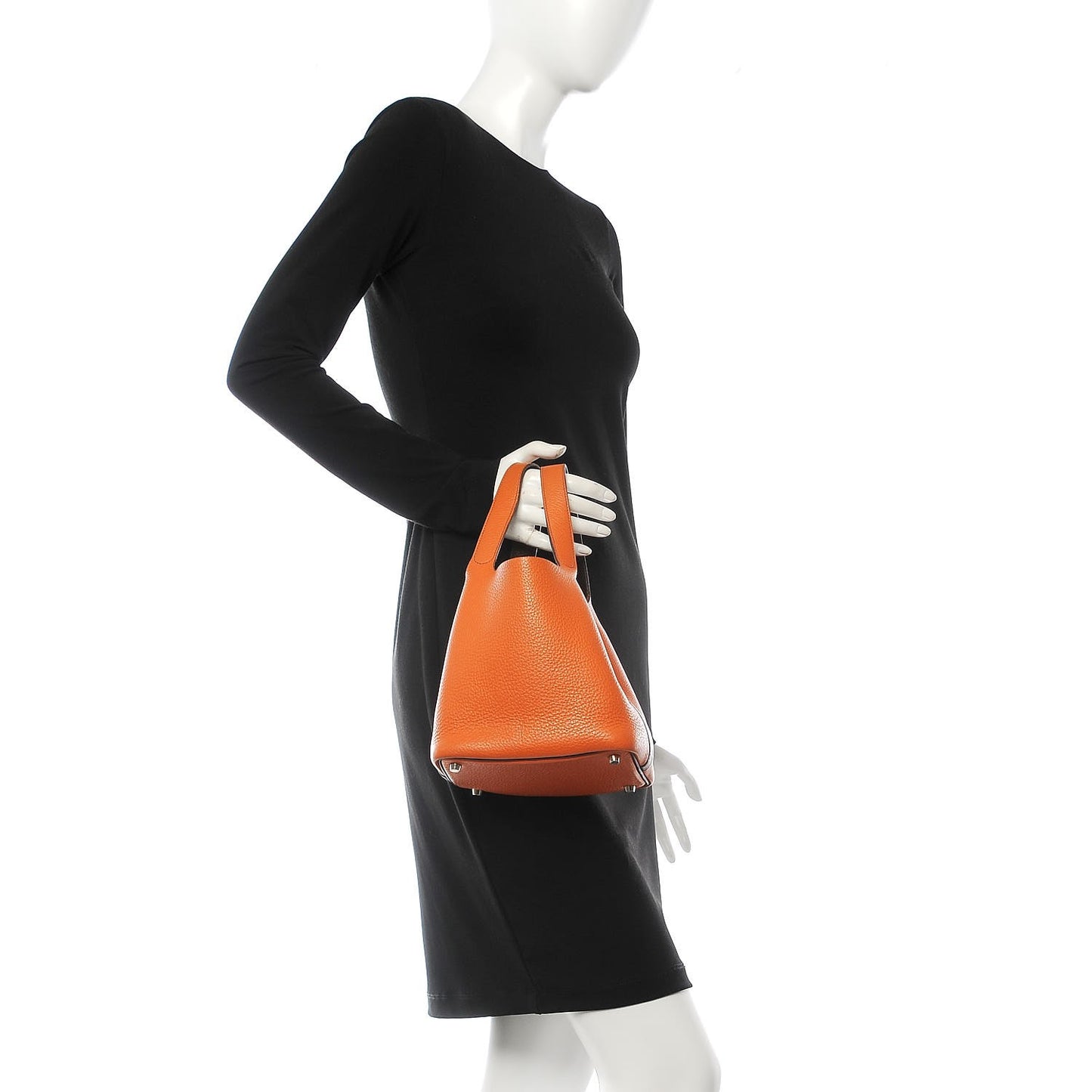 Taurillon Clemence Picotin 18 PM Orange H Havane