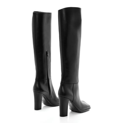 Bottega Veneta Calfskin Storm Knee High Boots 39.5 Black 4 of 9