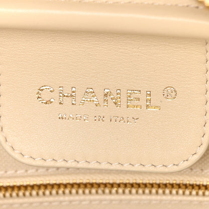 Chanel Suede Calfskin Large Perfect Bowling Bag Dark Beige 6 of 11
