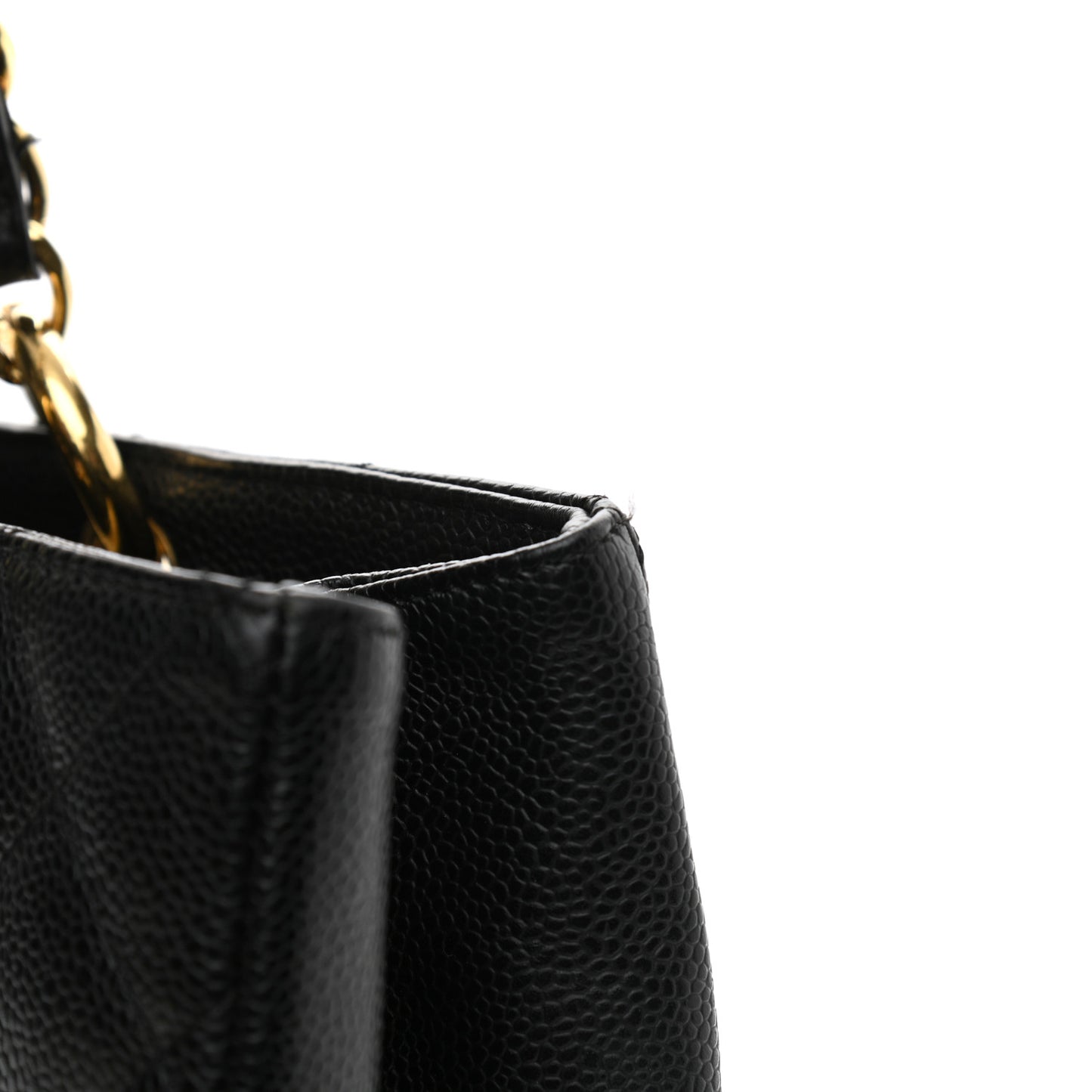 Caviar Quilted Grand Shopping Tote GST Black