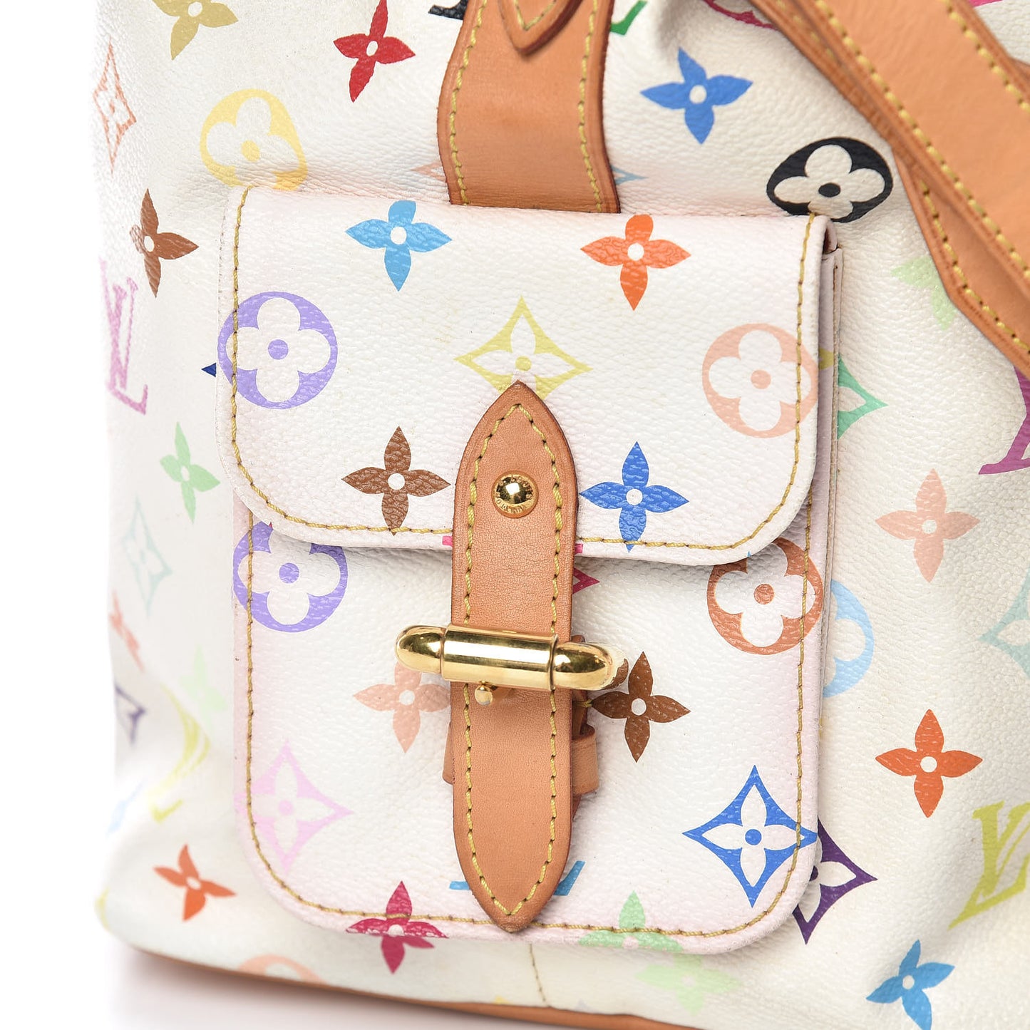 Monogram Multicolor Petit Noe White