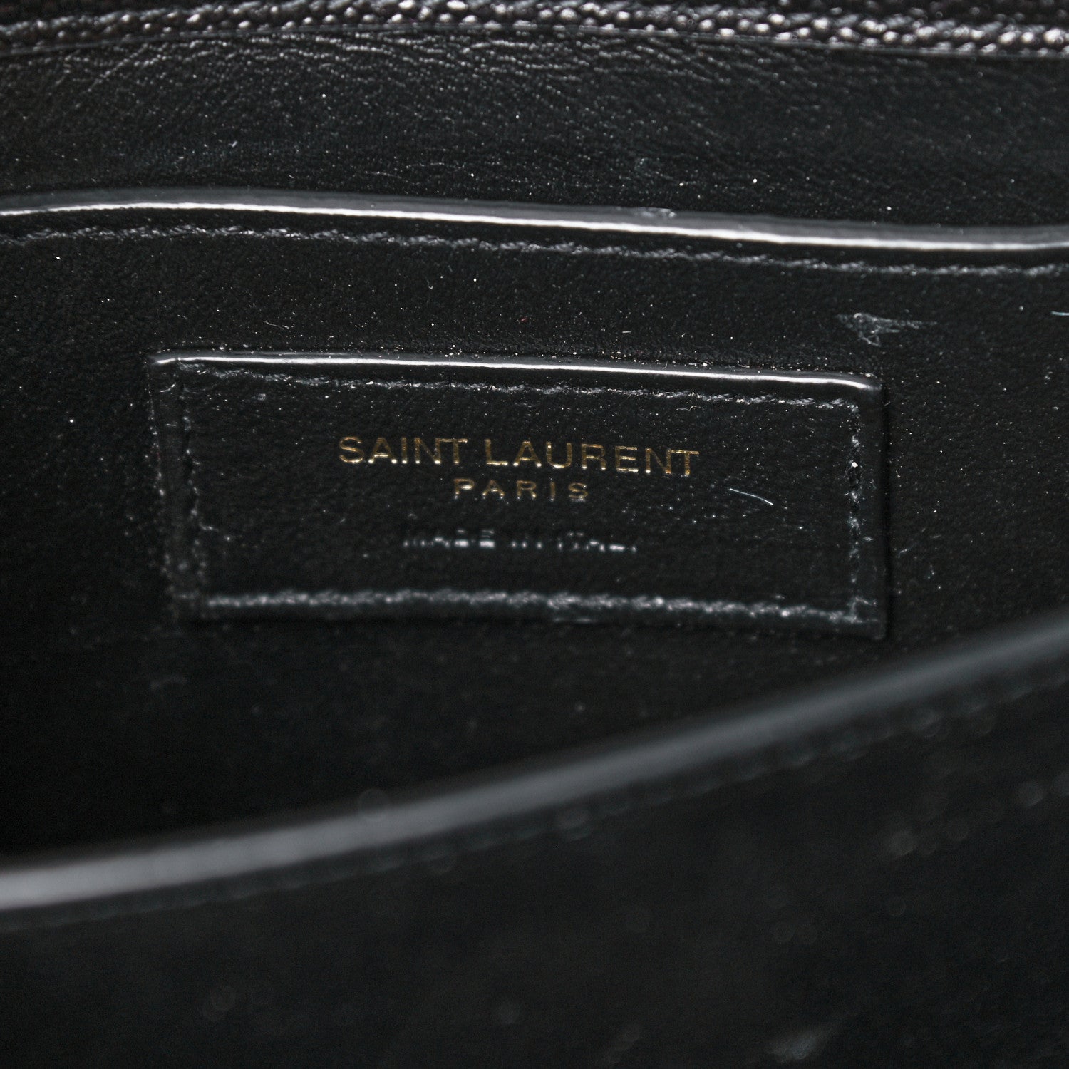 Saint Laurent Grain de Poudre Mini Classic Monogram Cassandra Top Handle Black 6 of 16