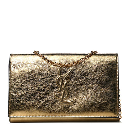 Saint Laurent Metallic Calfskin Monogram Belle de Jour Chain Clutch Gold 1 of 20