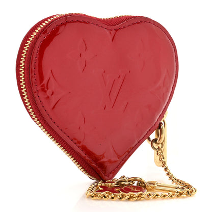 Louis Vuitton Vernis Coeur Heart Coin Purse Pomme D'Amour 3 of 10