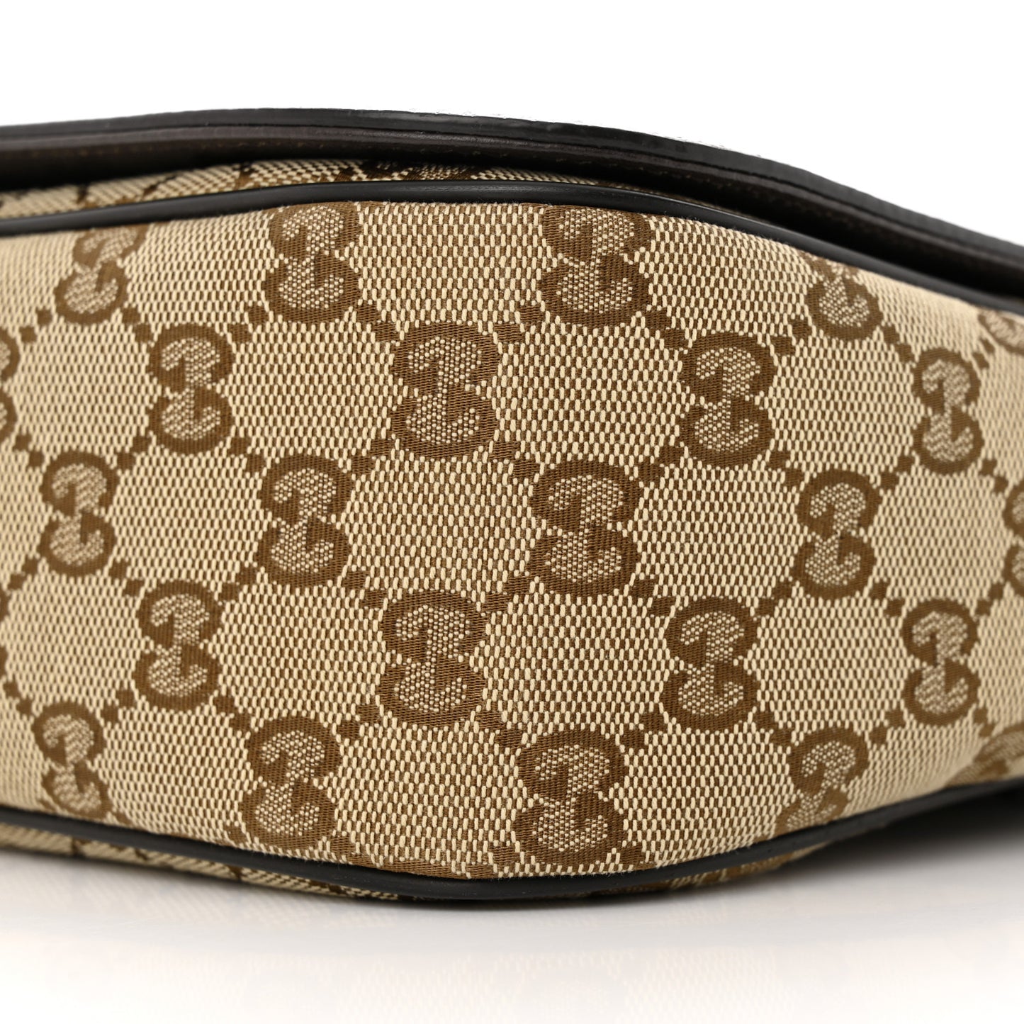 Monogram Flap Messenger Bag Beige Dark Brown