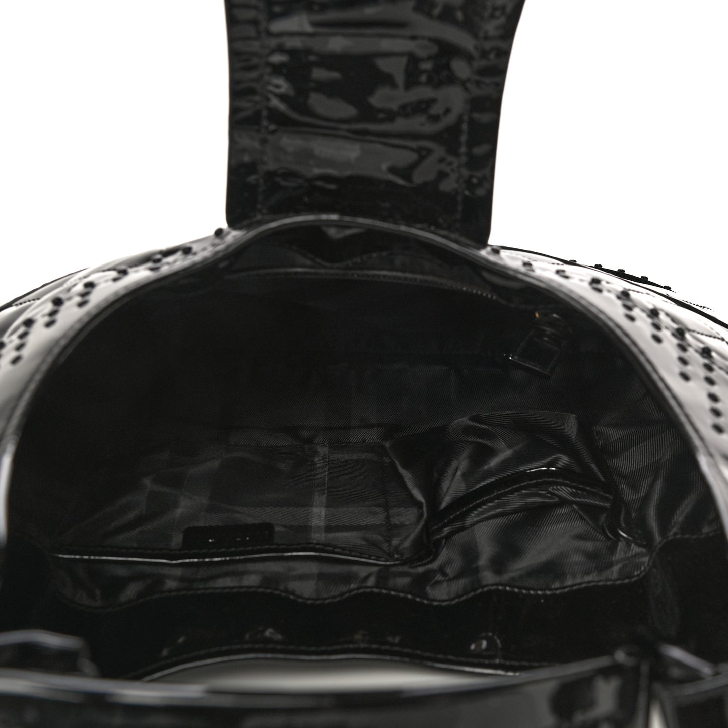 Patent Quilted Brook Hobo Black