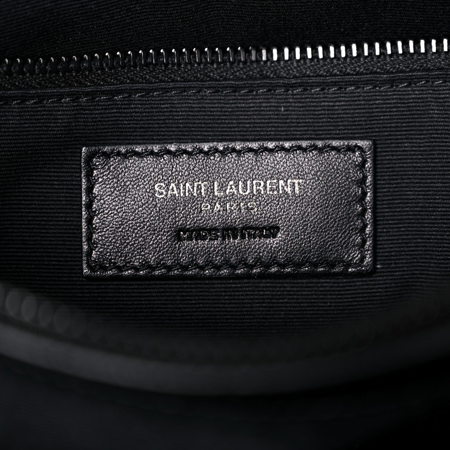 Calfskin Y Quilted Monogram Medium Loulou Chain Satchel Black