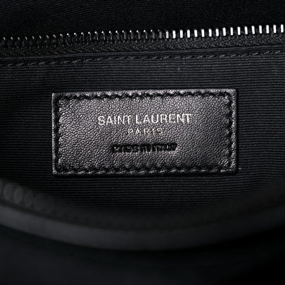 Saint Laurent Calfskin Y Quilted Monogram Medium Loulou Chain Satchel Black 7 of 12