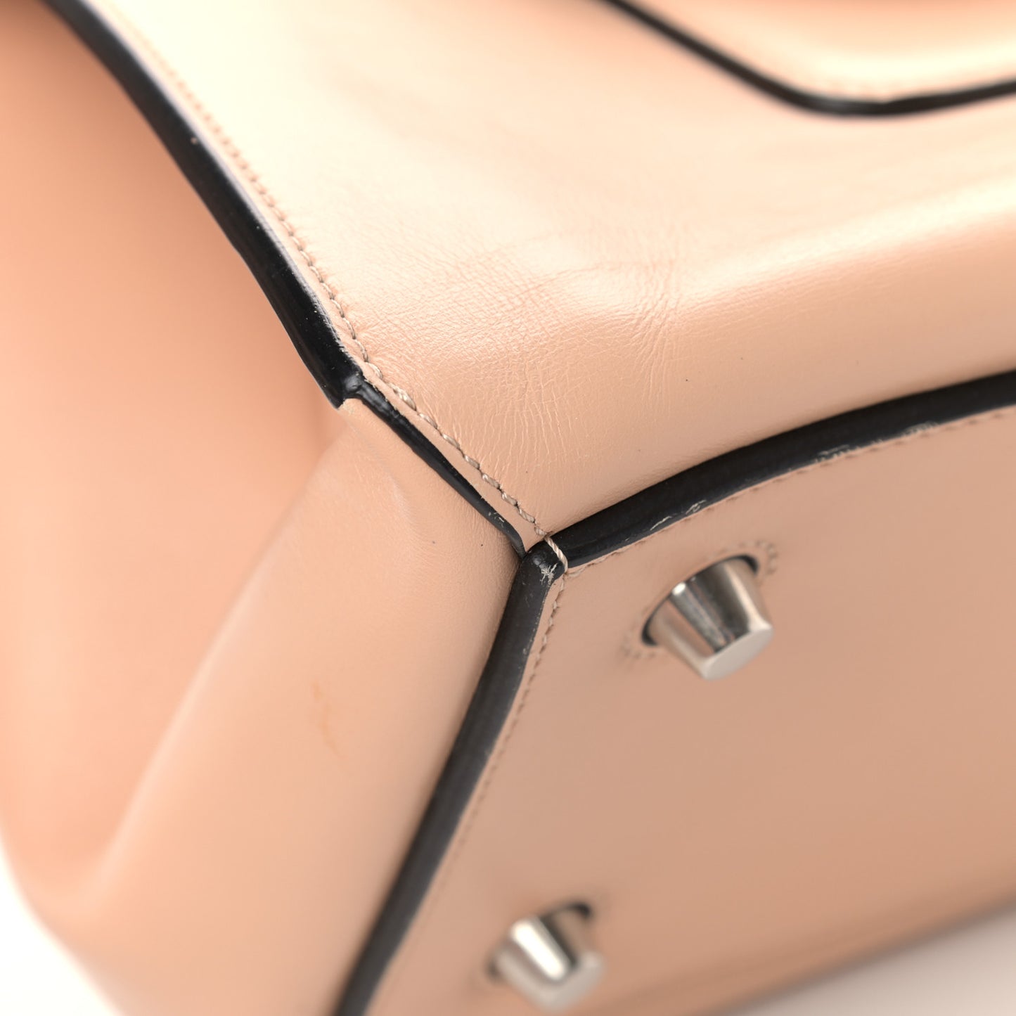 Palmelato Medium Edge Shoulder Bag Blush