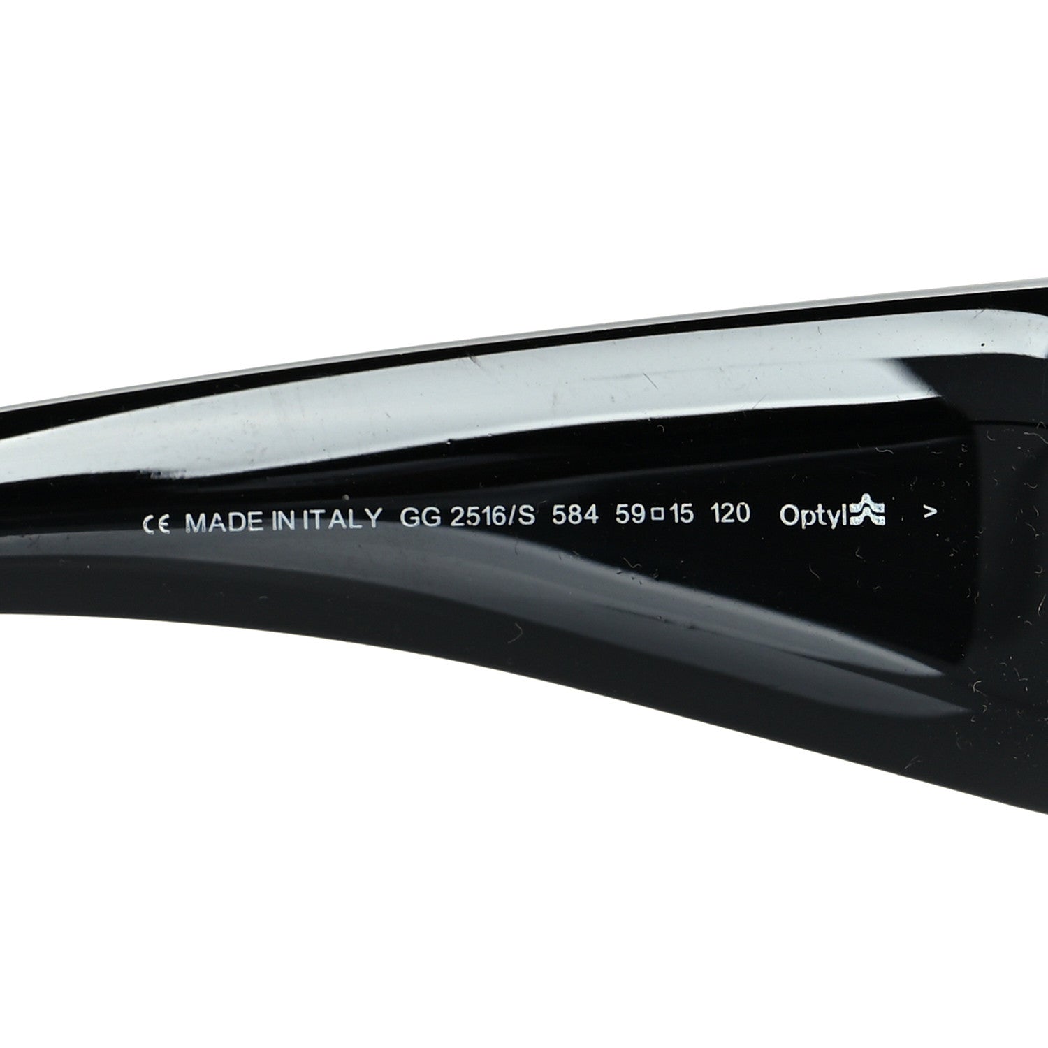 Gucci Acetate 2516/S Sunglasses Black 6 of 6