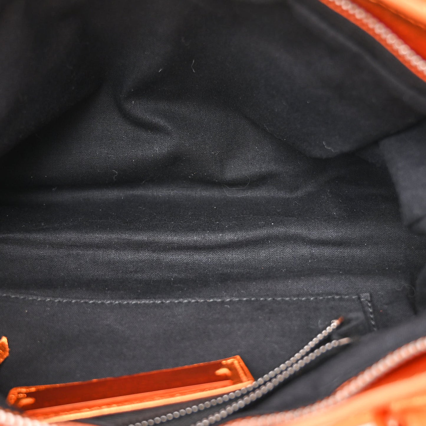 Metallic Agneau Classic Hardware First Orange