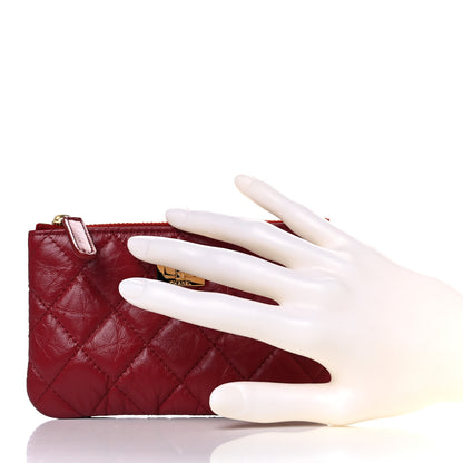 Chanel Aged Calfskin Quilted Small Reissue Cosmetic Case Red 2 of 8