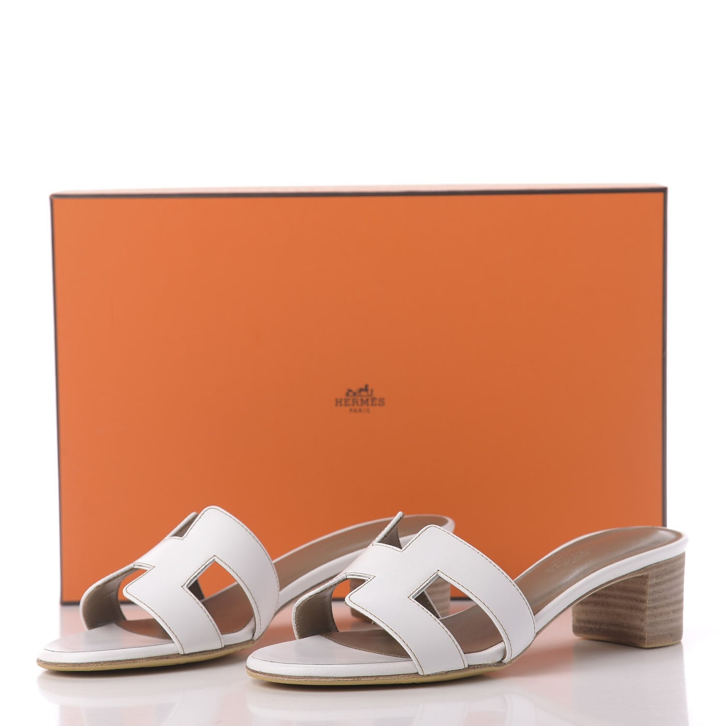Calfskin Oasis Sandals 35 White
