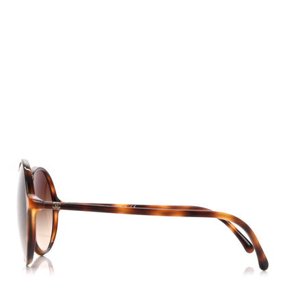 Chanel Acetate Round Sunglasses 5279 Tortoise 3 of 7