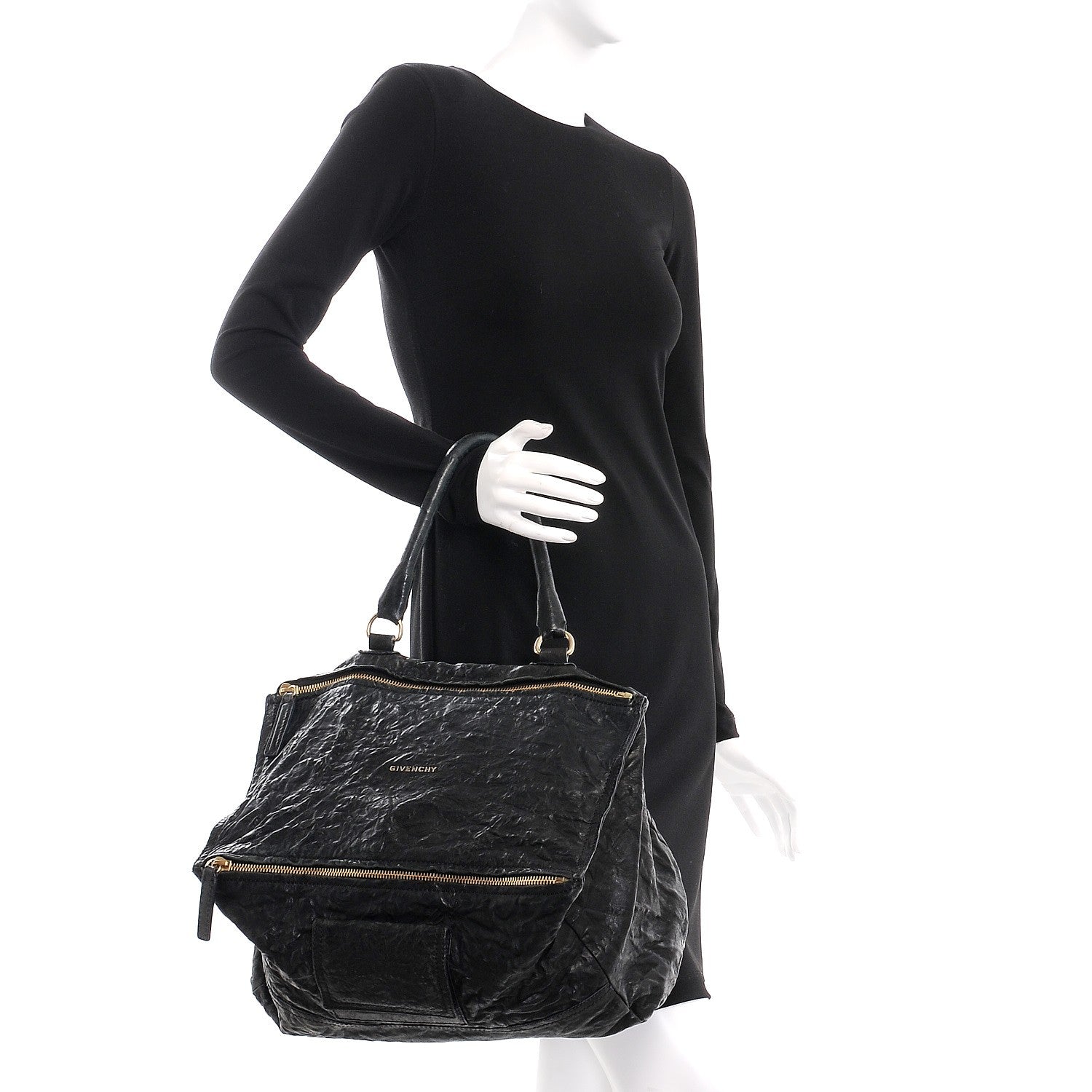 Givenchy Tumbled Sheepskin Medium Pandora Black 3 of 12