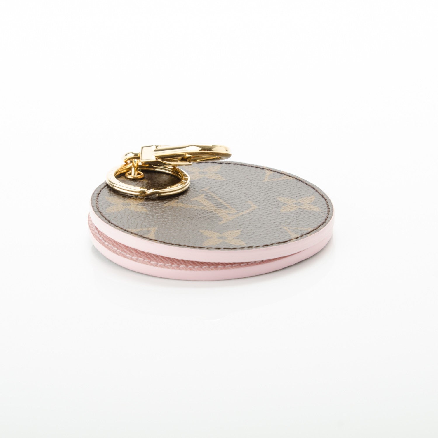 Louis Vuitton Monogram LV Mirror Bag Charm Key Holder Rose Ballerine 4 of 7