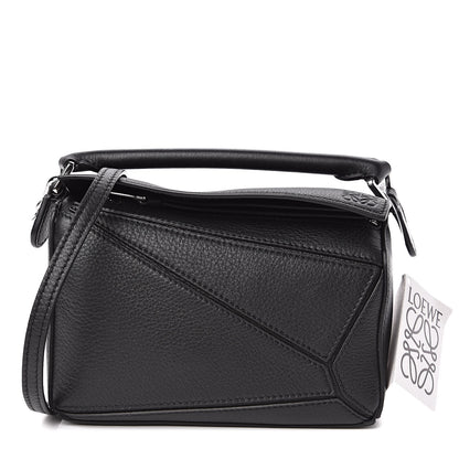 Loewe Calfskin Mini Puzzle Bag Black 1 of 10