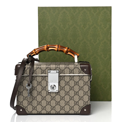 Gucci GG Supreme Monogram Globe-Trotter Beauty Case Brown 10 of 10