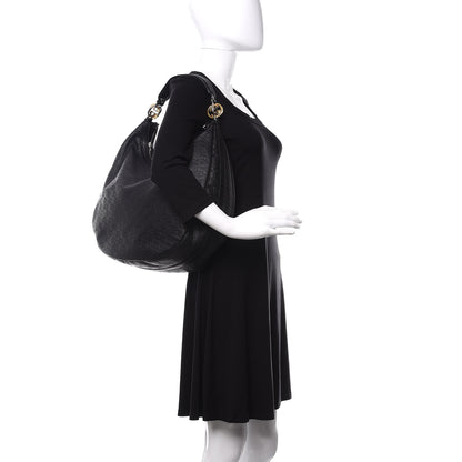 Gucci Guccissima Large GG Twins Hobo Black 2 of 11