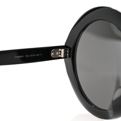 Celine Acetate Round Sunglasses CL 40081U Black 6 of 8