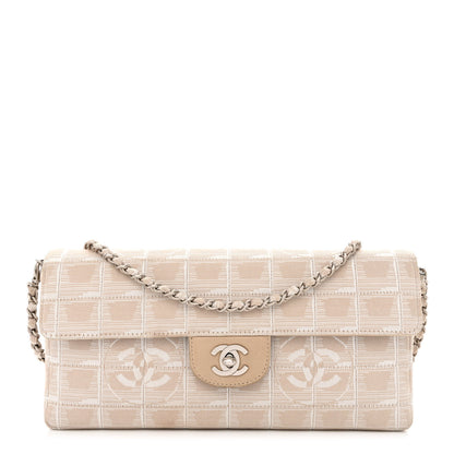 Chanel Nylon Travel East West Flap Beige 1 of 12