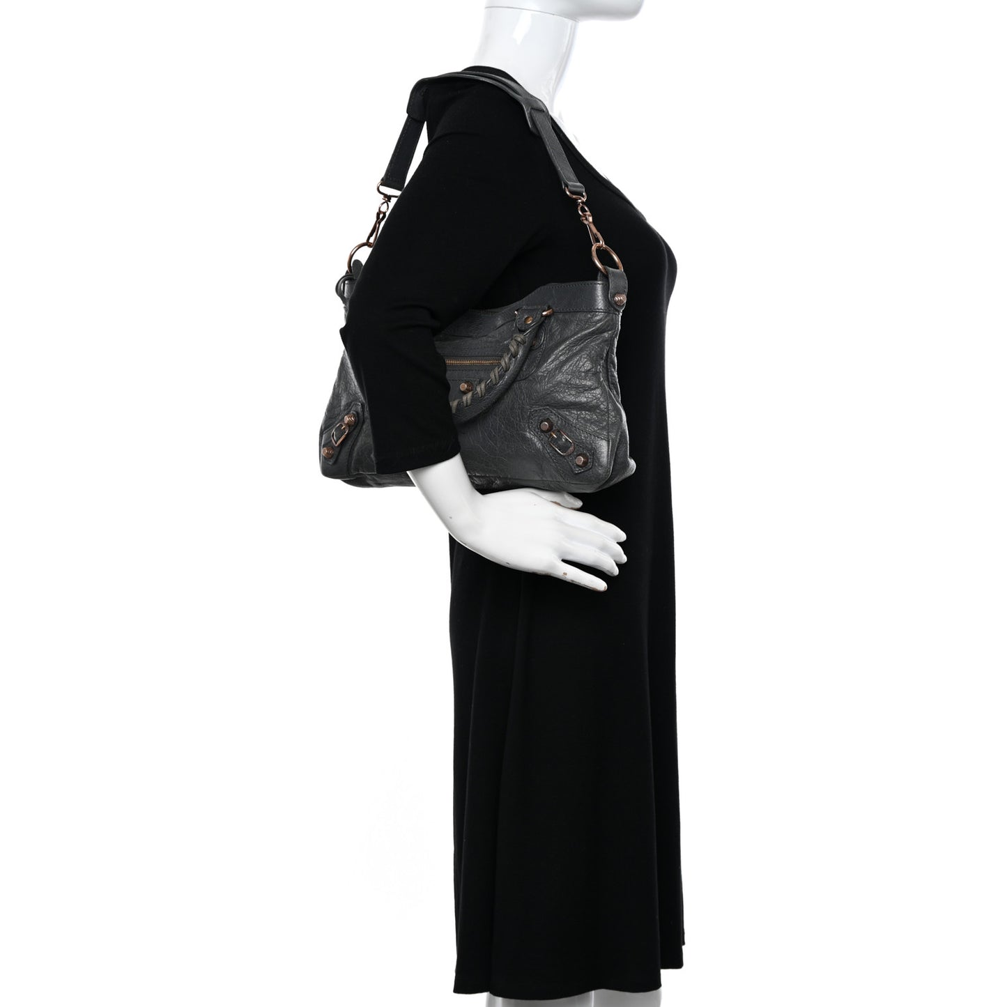 Agneau Giant 12 Rose Gold Hardware First Gris Tarmac