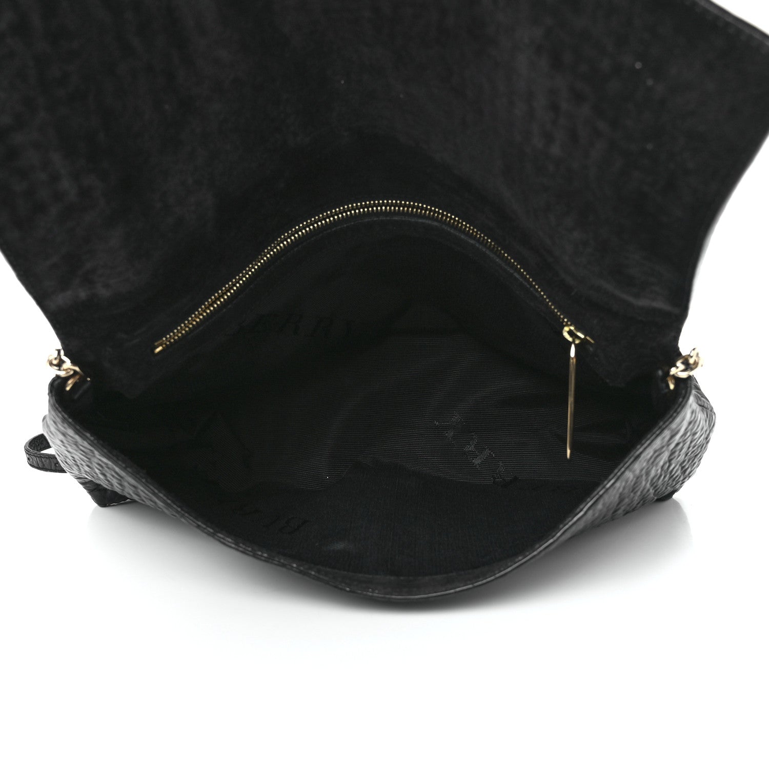 Burberry Signature Grain Small Madison Chain Clutch Black 4 of 10