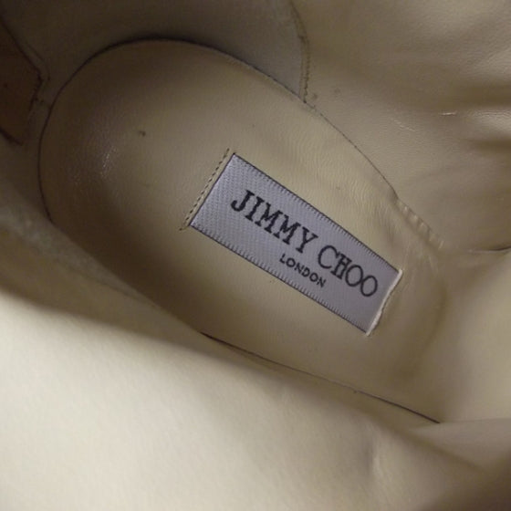 Leather Ankle Boots 38 Beige