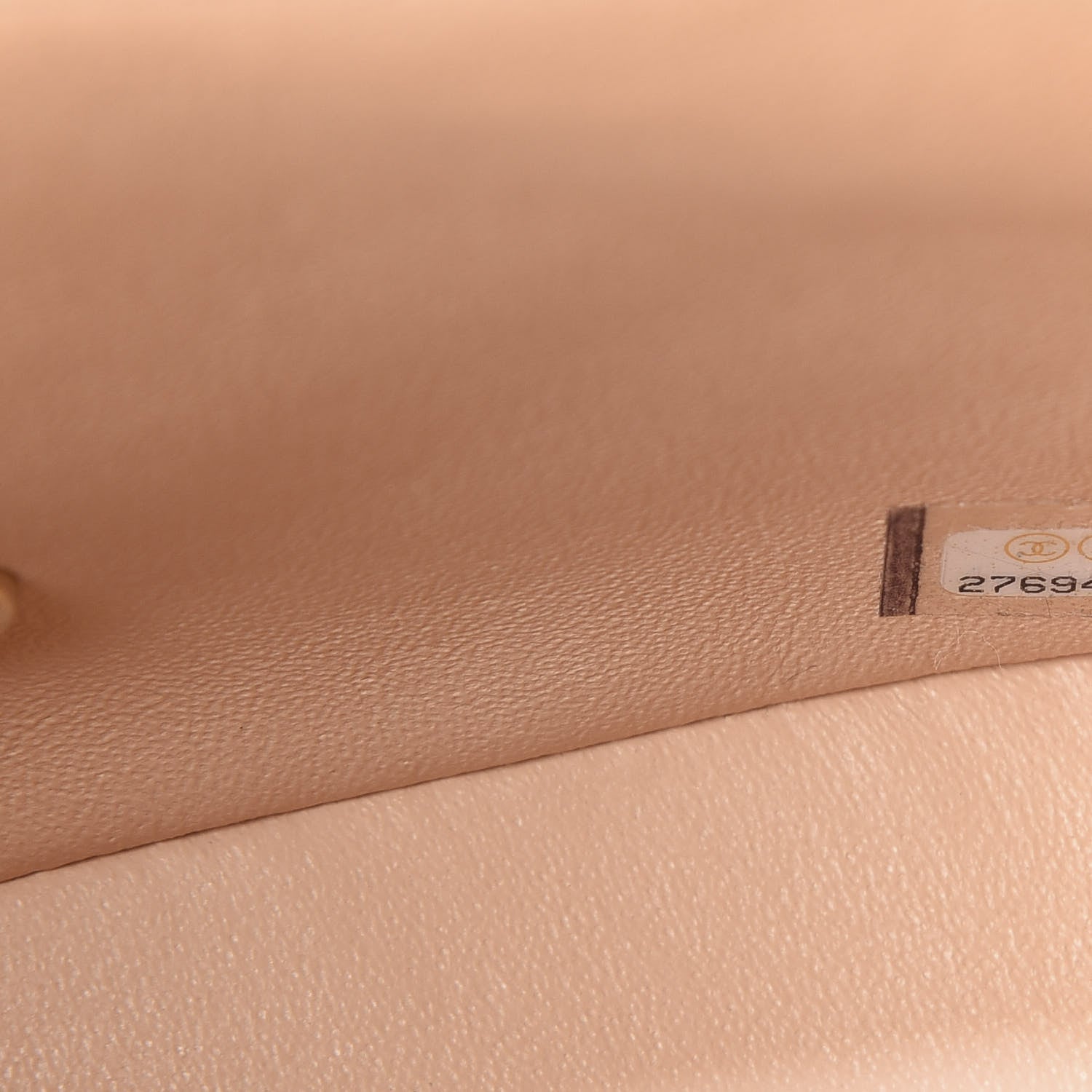 Chanel Lambskin Quilted Mini Square Flap Beige 9 of 11