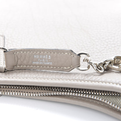 Hermes Taurillon Clemence Trim II 35 Shoulder Bag Gris Tourterelle 5 of 9