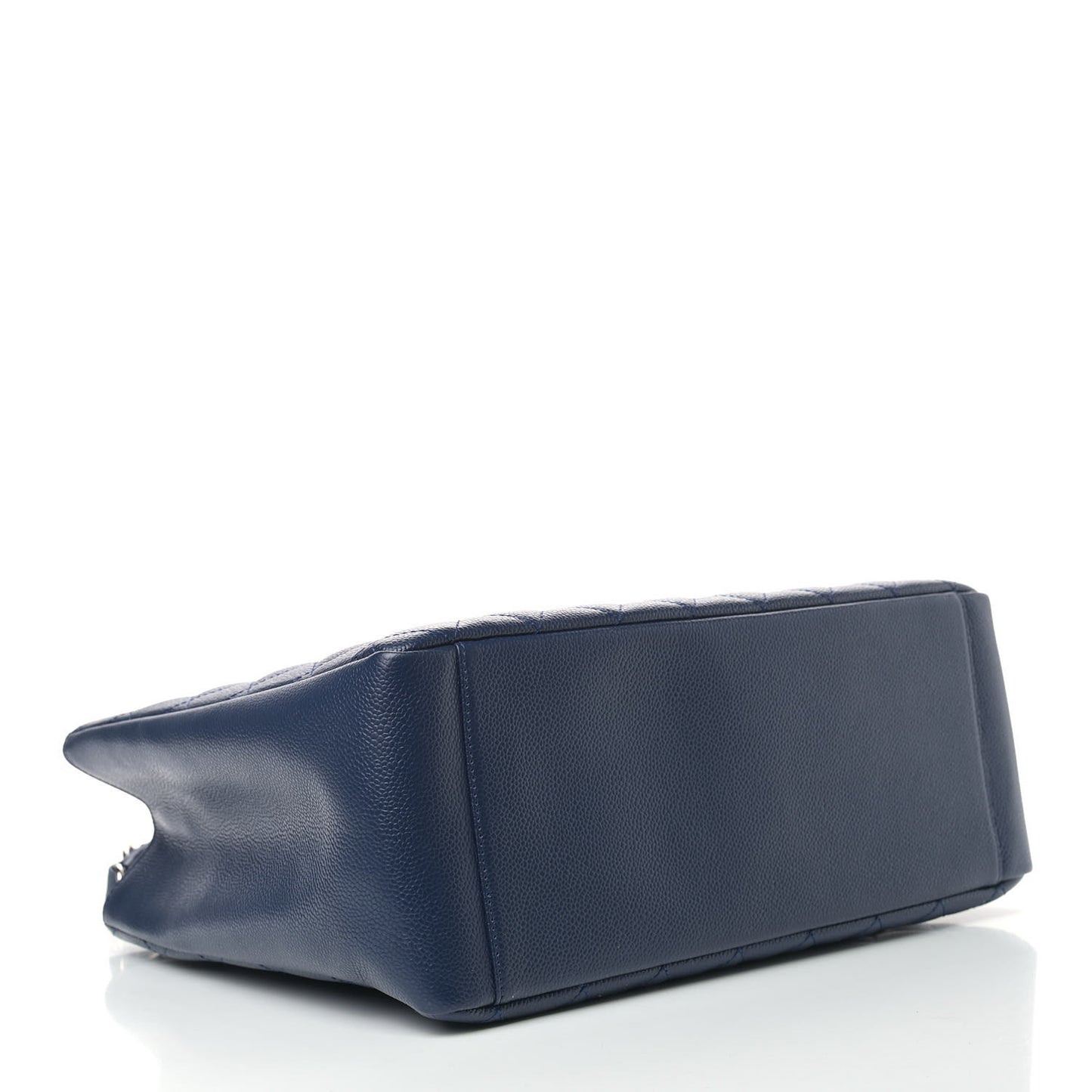 Caviar Quilted Grand Shopping Tote GST Dark Navy Blue