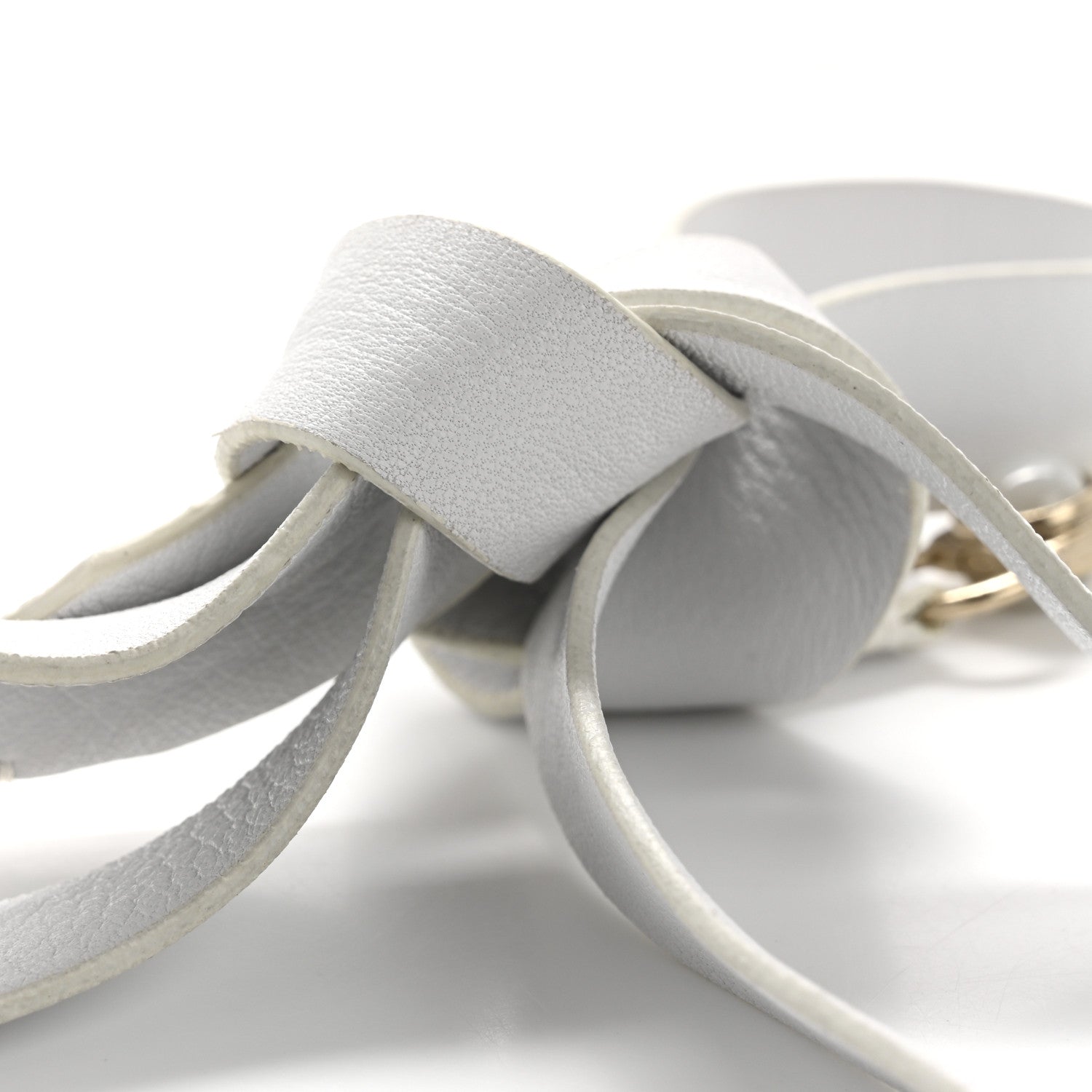 Chanel Beaded Calfskin CC Belt White 3 of 4