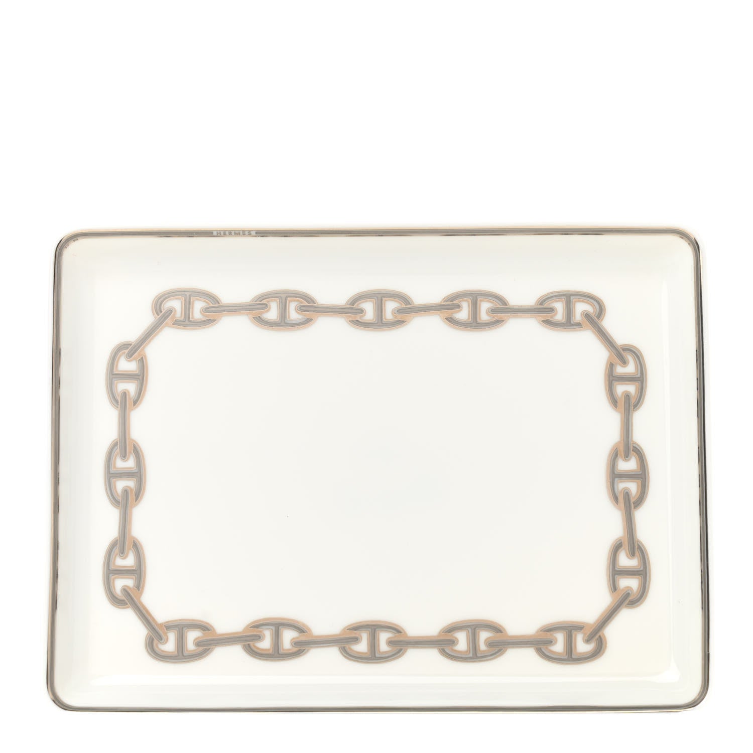 Hermes Porcelain Chaine d' Ancre Sushi Plate 1 of 6