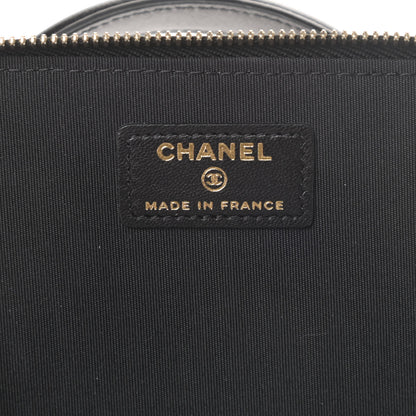Chanel Lambskin Quilted Small Top Handle Vanity Case With Chain Black 6 of 14