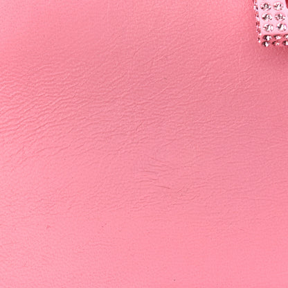 Balenciaga Shiny Box Calfskin Strass Tonal B Hourglass Chain Bag Sweet Pink 10 of 12