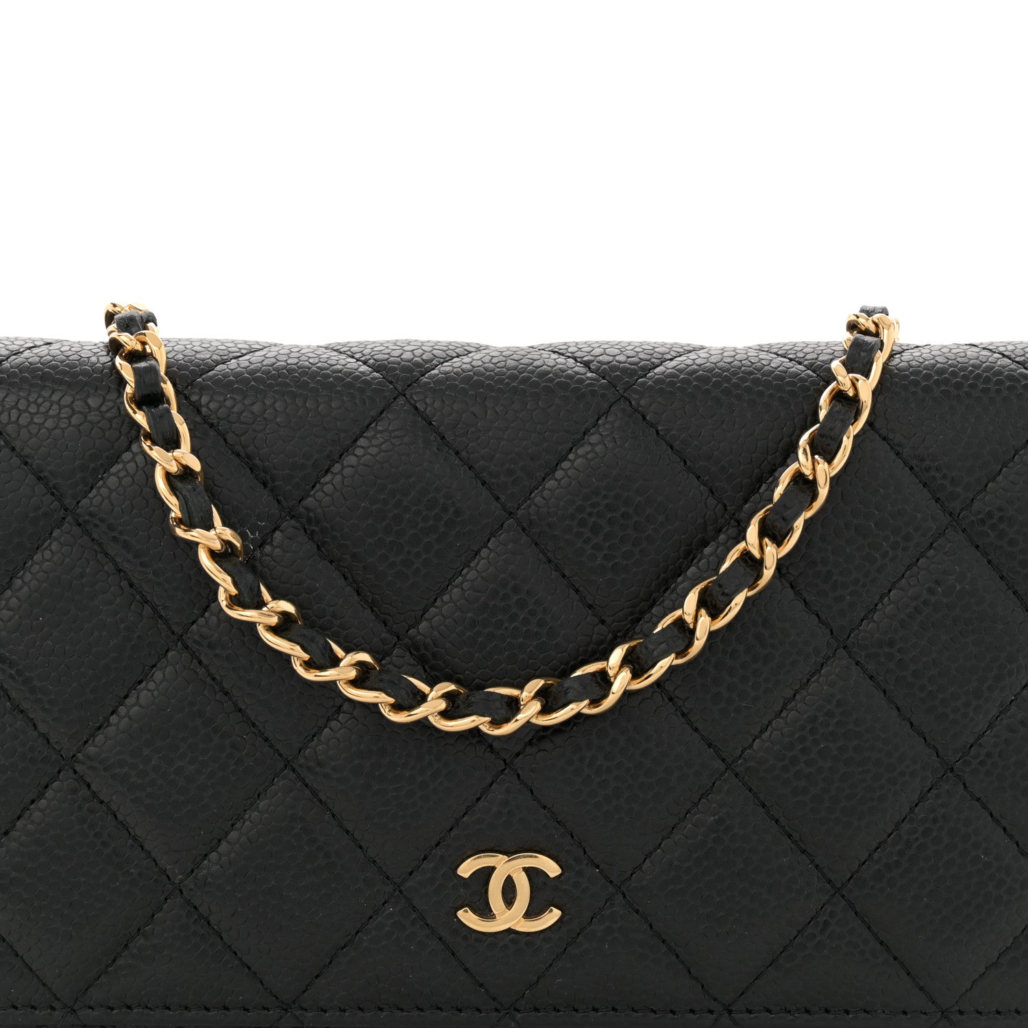 Chanel Caviar Quilted Wallet on Chain WOC Black 8 of 13