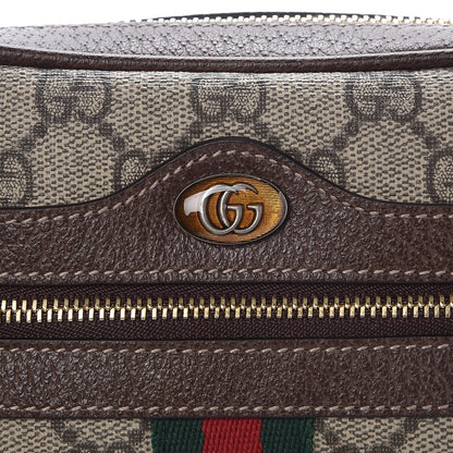 Gucci GG Supreme Monogram Web Mini Ophidia Shoulder Bag Brown 9 of 11