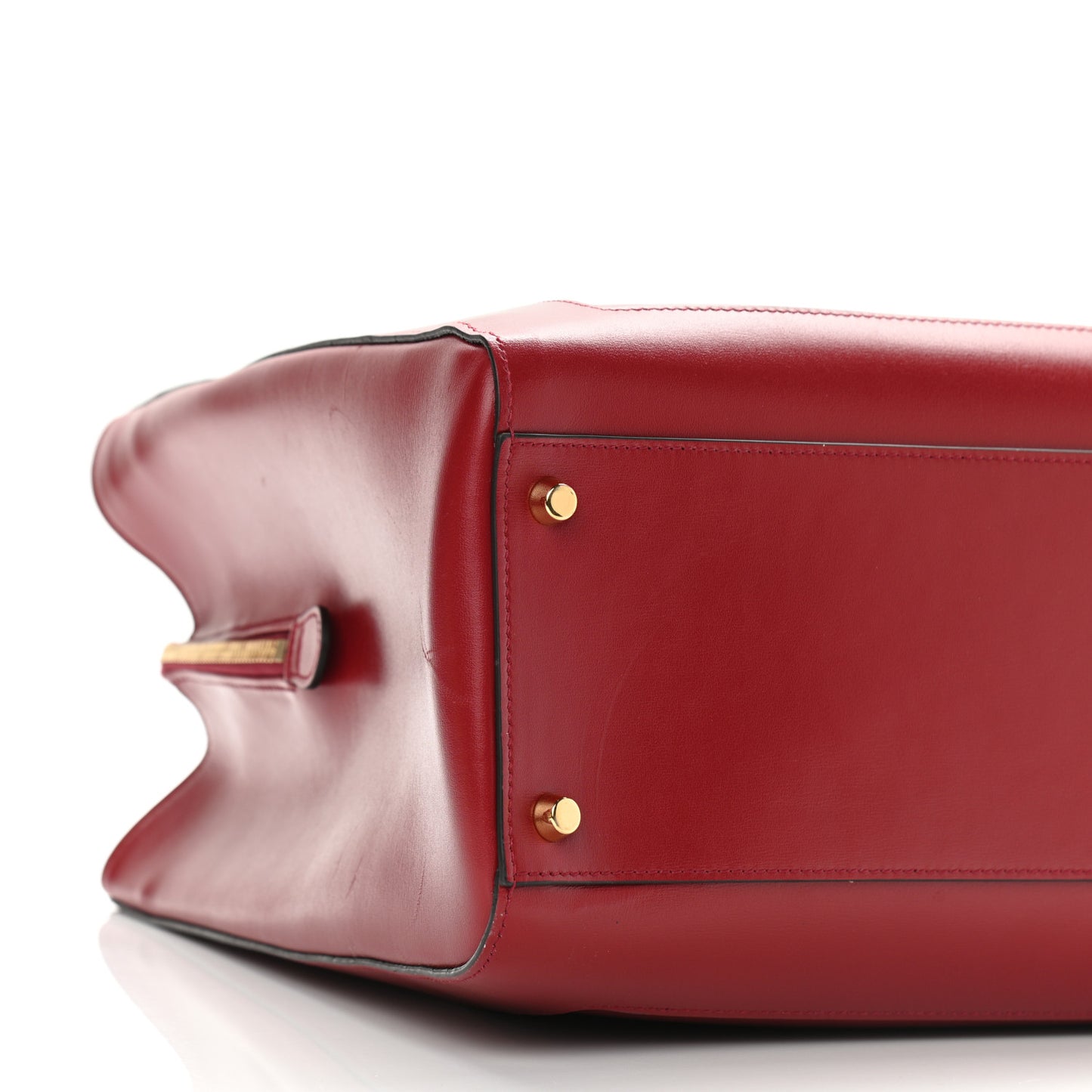 Boarded Plutone Calfskin Large Jackie 1961 Tote New Cherry Red