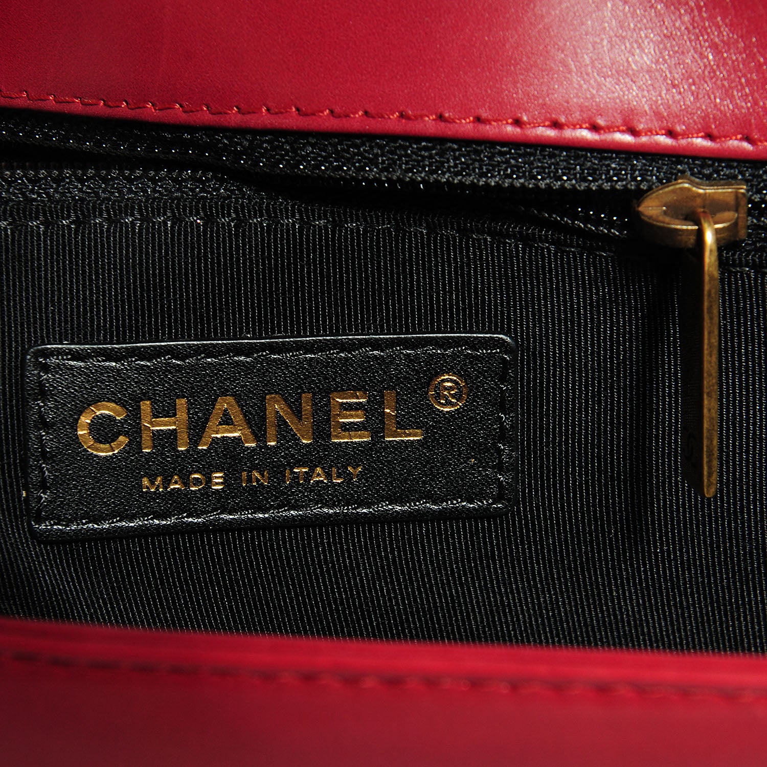 Chanel Glazed Calfskin Large Boy Flap Red 7 of 12