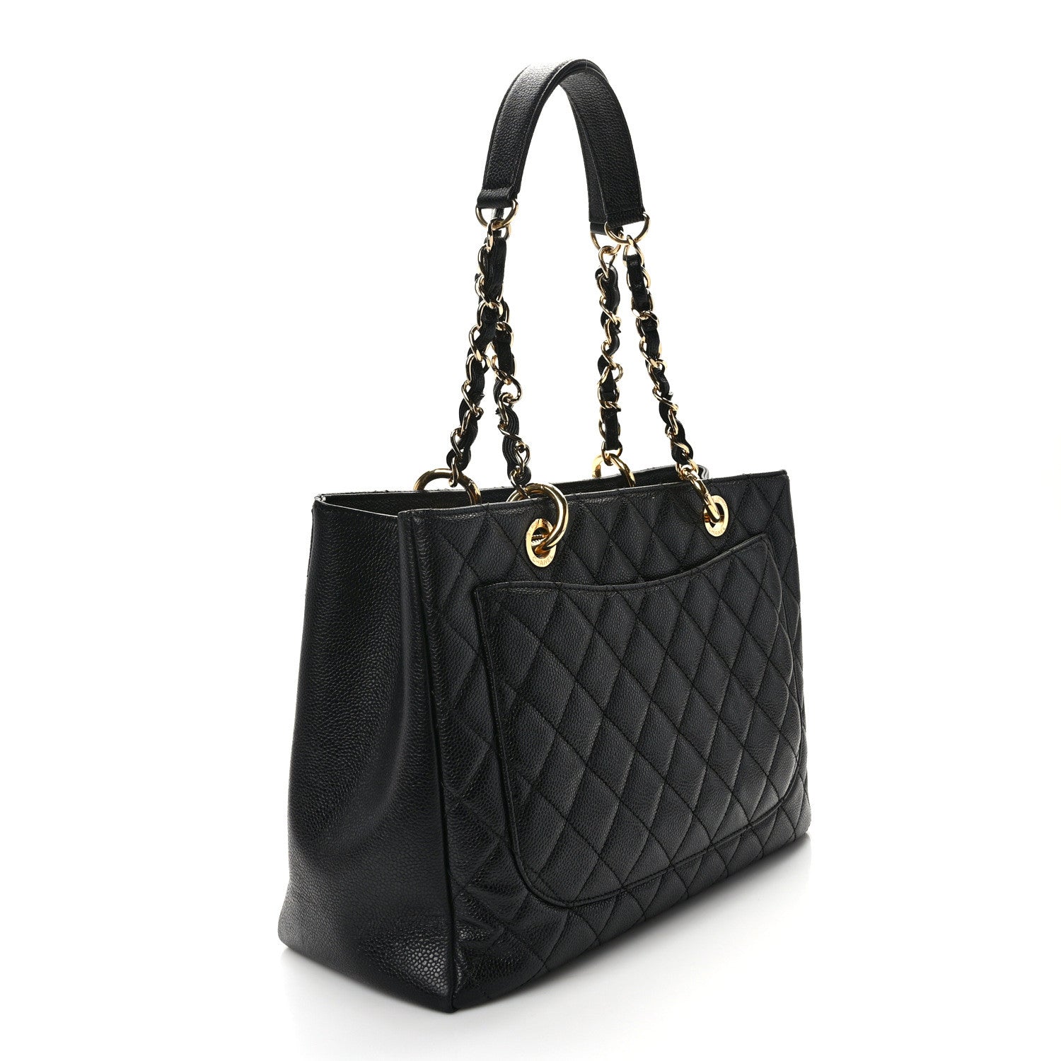 Chanel Caviar Quilted Grand Shopping Tote GST Black 2 of 15