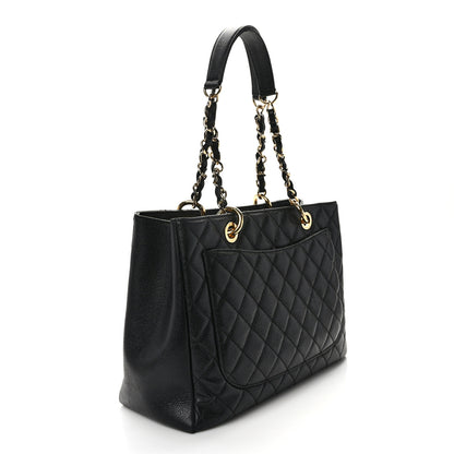 Chanel Caviar Quilted Grand Shopping Tote GST Black 2 of 15
