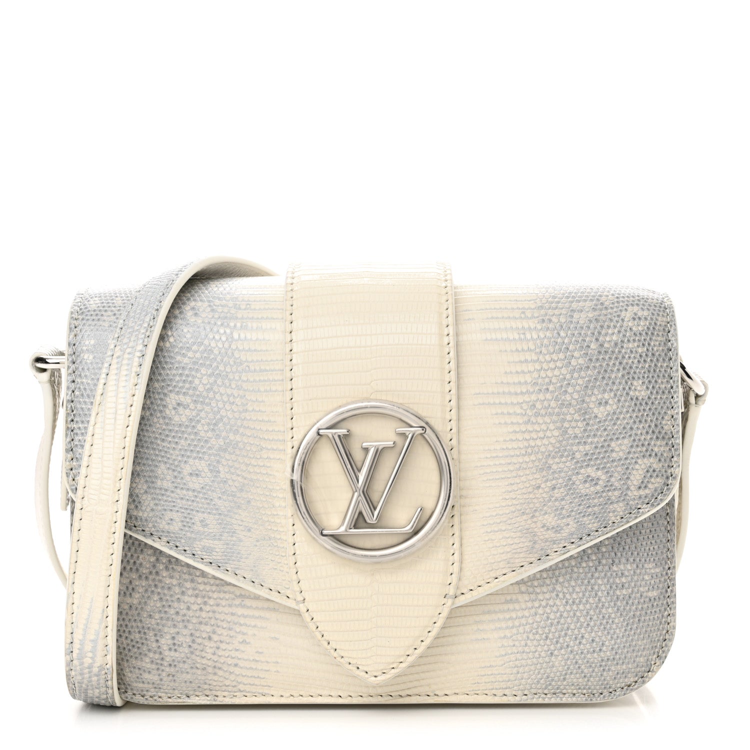 Louis Vuitton Lizard LV Pont 9 White Gray 1 of 9