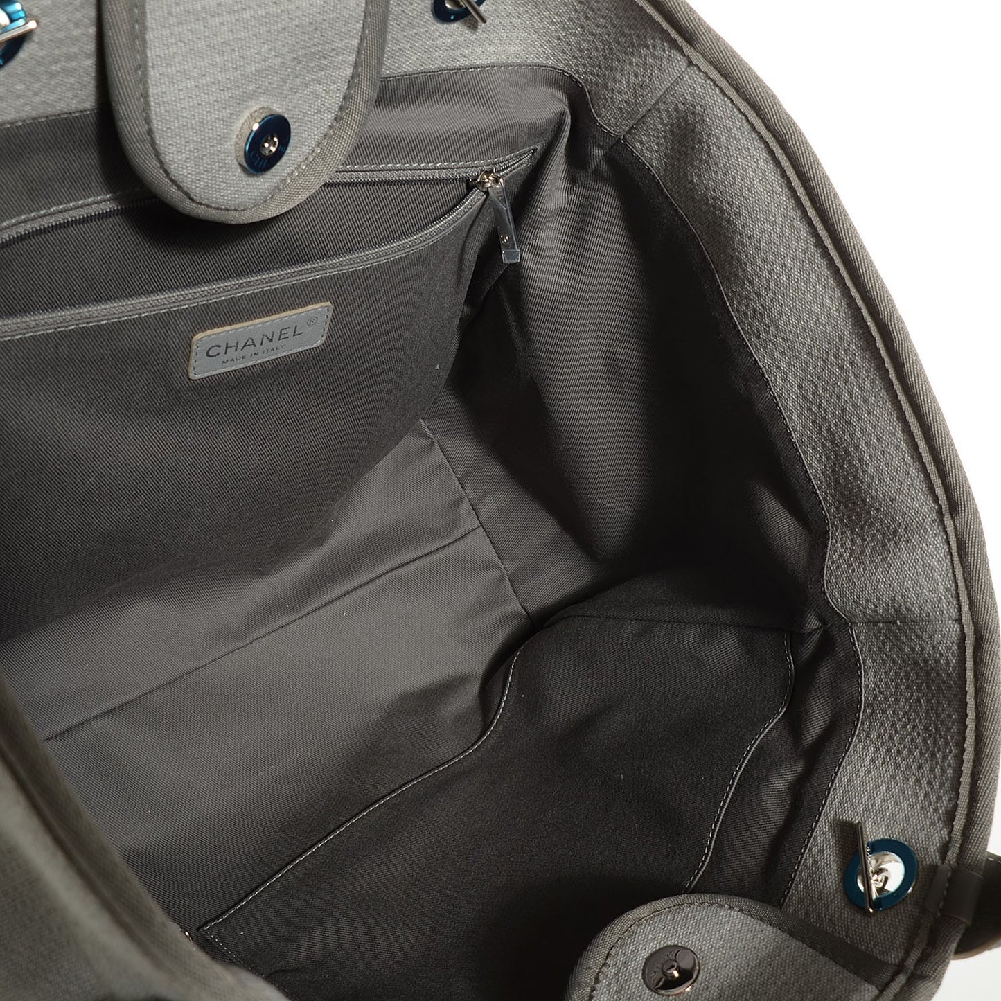Canvas Deauville Large Tote Grey