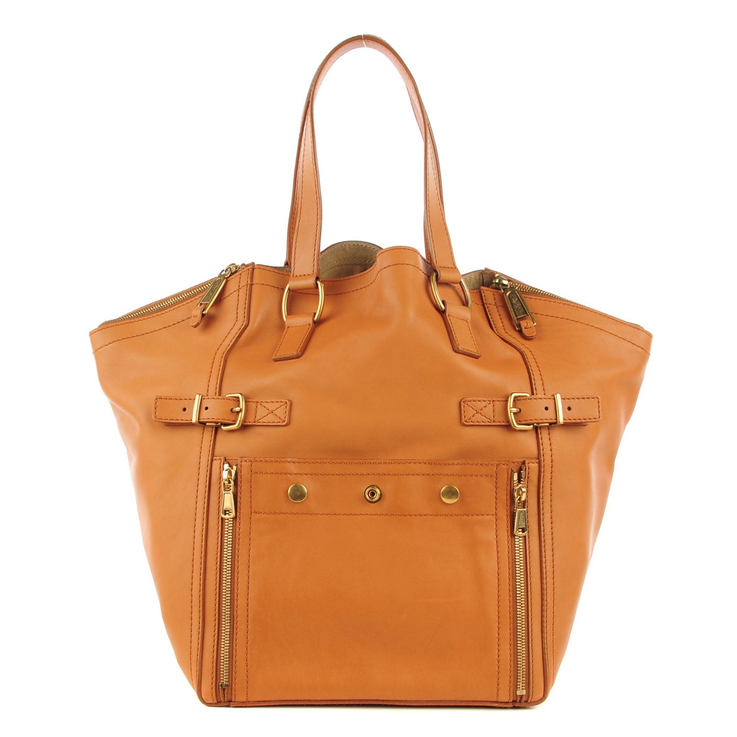 Calfskin Large Downtown Tote Camel