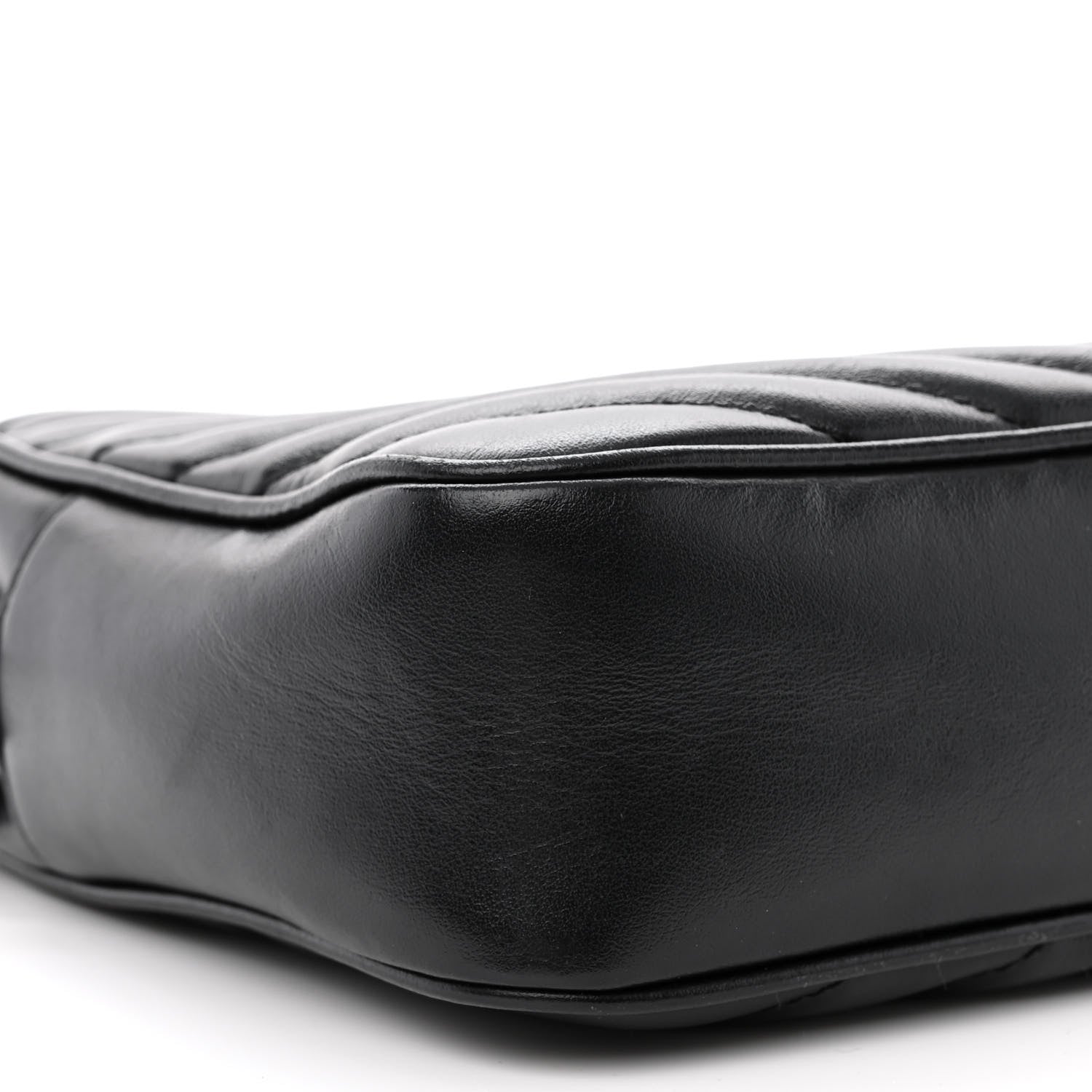 Saint Laurent Calfskin Matelasse Monogram Lou Camera Bag Black 9 of 14