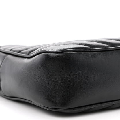 Saint Laurent Calfskin Matelasse Monogram Lou Camera Bag Black 9 of 14