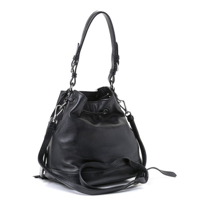 Prada Soft Calf Bucket Bag Black 2 of 6
