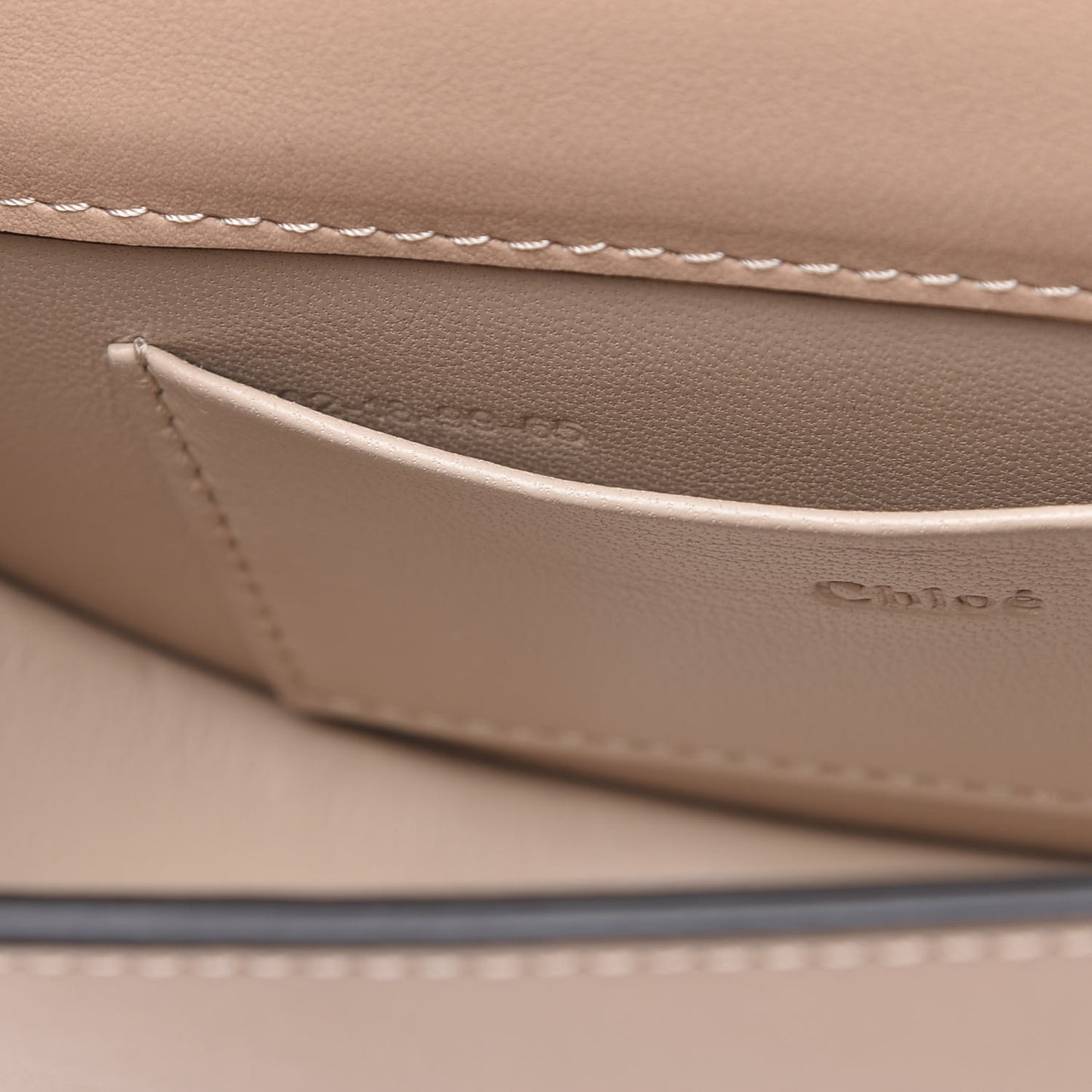 Calfskin Small Nile Bracelet Minaudiere Bag Biscotti Beige