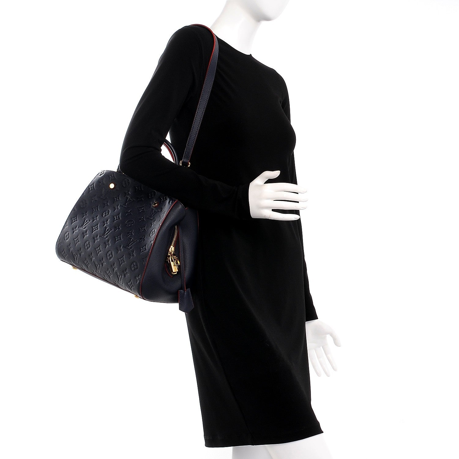 Louis Vuitton Empreinte Montaigne MM Marine Rouge 2 of 7